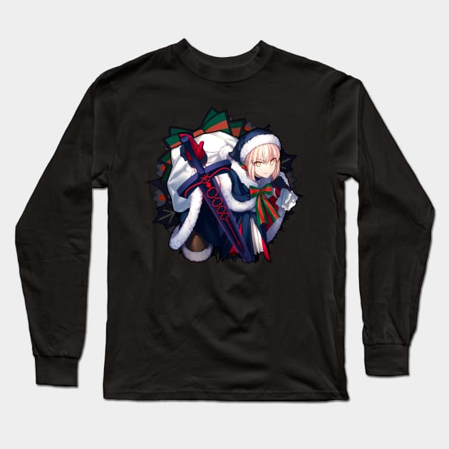 Fate Grand order - Saber Santa Alter Long Sleeve T-Shirt by xEmiya